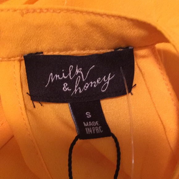 Milk & Honey Yellow Tank Top Sz “S” - Picture 4 of 5